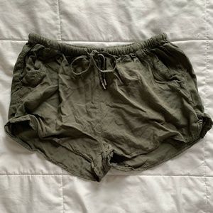 Green shorts